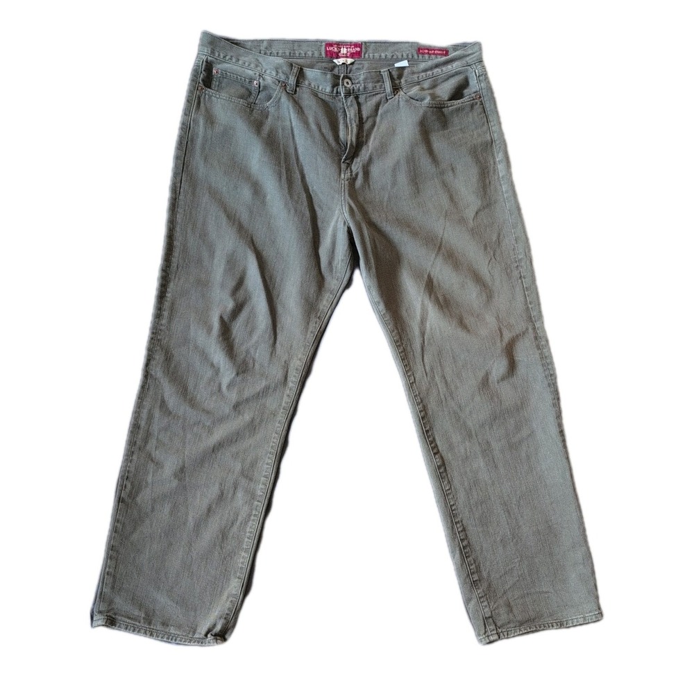 Lucky Brand 361 Vintage Straight Corduroy Pants Mens 42x32 Charcoal 5 Pocket